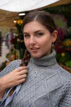 Forget-Me-Not Necklace Teardrop Pendan