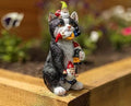 Resin Cat Eating Gnome Garden Ornament