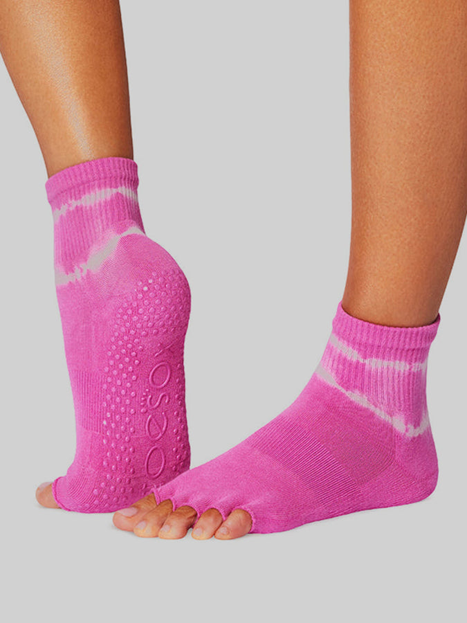 ToeSox Melody Half Toe Yoga Socks Paradise Tie Die