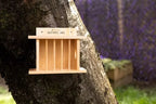 Wooden Bird and Squirrel Feeder Hanging Wildlife Feeding Station
