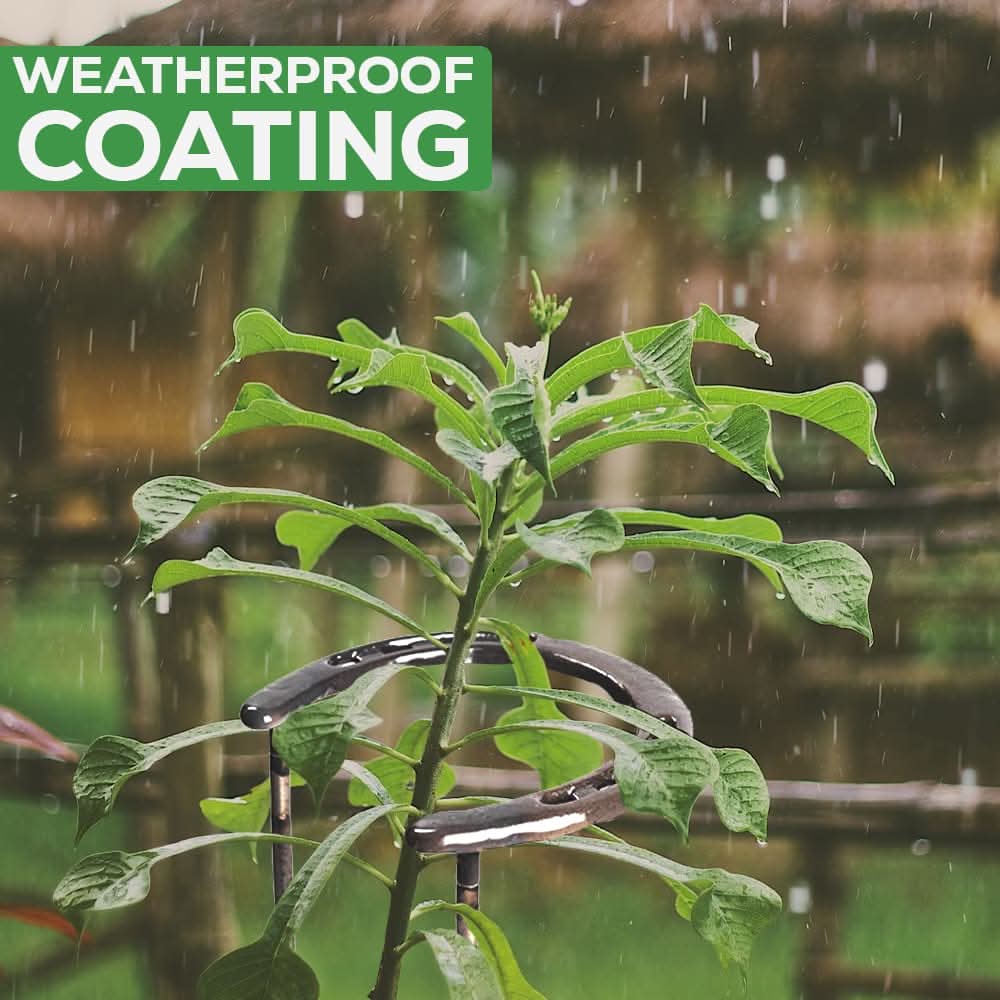 2pc 99cm Horseshoe Metal Plant Support Stakes for Garden Plants