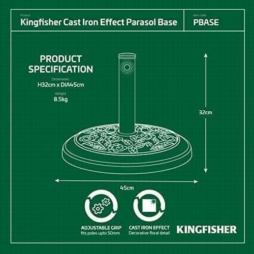 9kg Bronze Rose Effect Garden Parasol Base