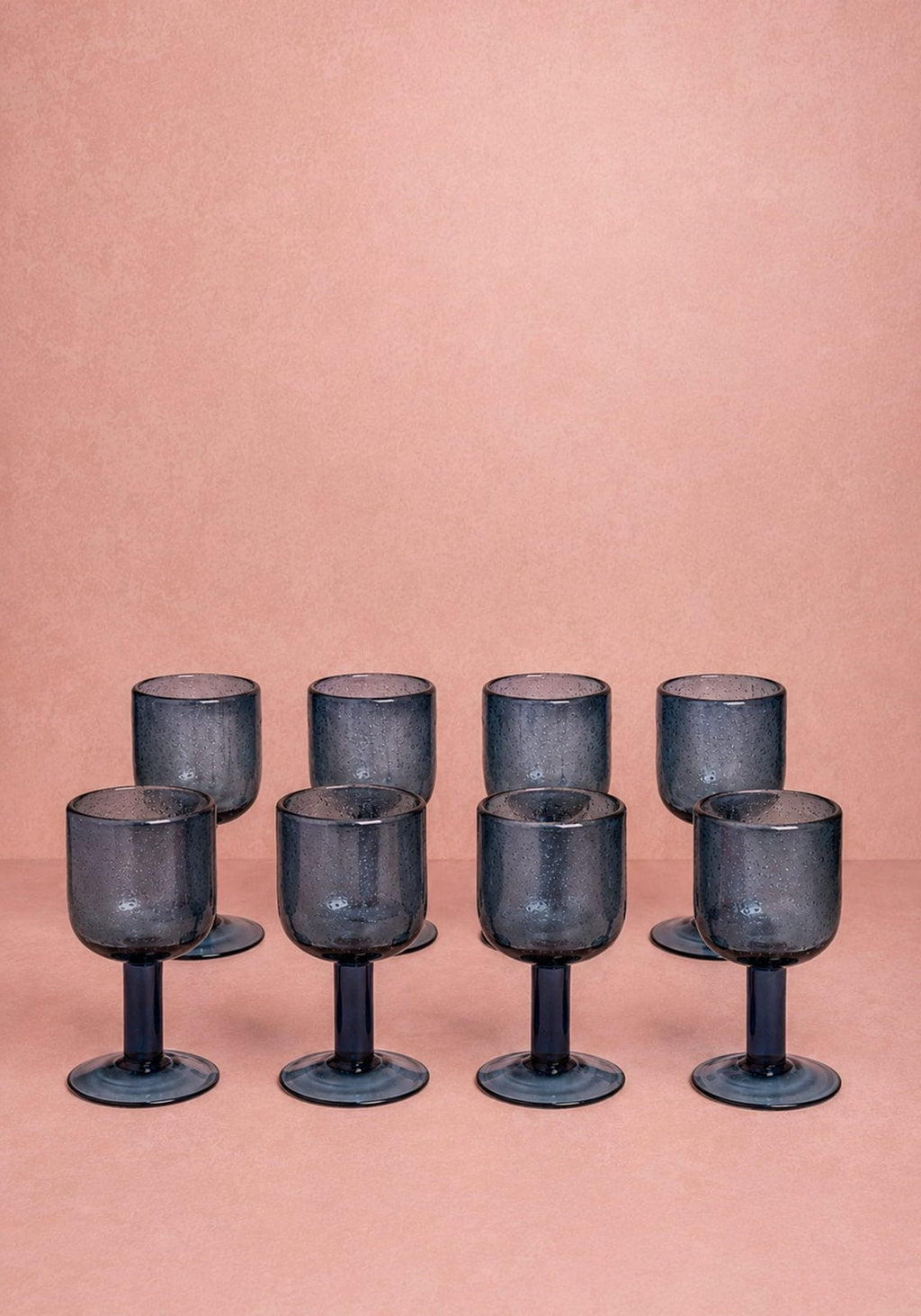 Eleanor Wine Glass, Blue - Set of 8