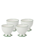 Glorious Green Scalloped Nibbles Bowl - Set of 4