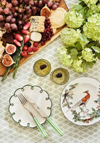 Glorious Green Scalloped Side Plates - Set of 4