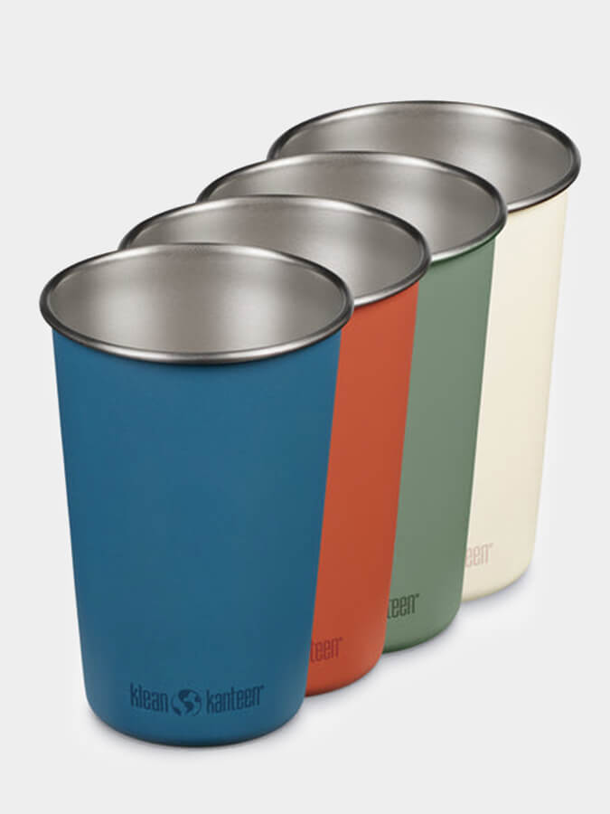 Klean Kanteen Steel Cup 16oz (473ml) - 4 Pack Partake