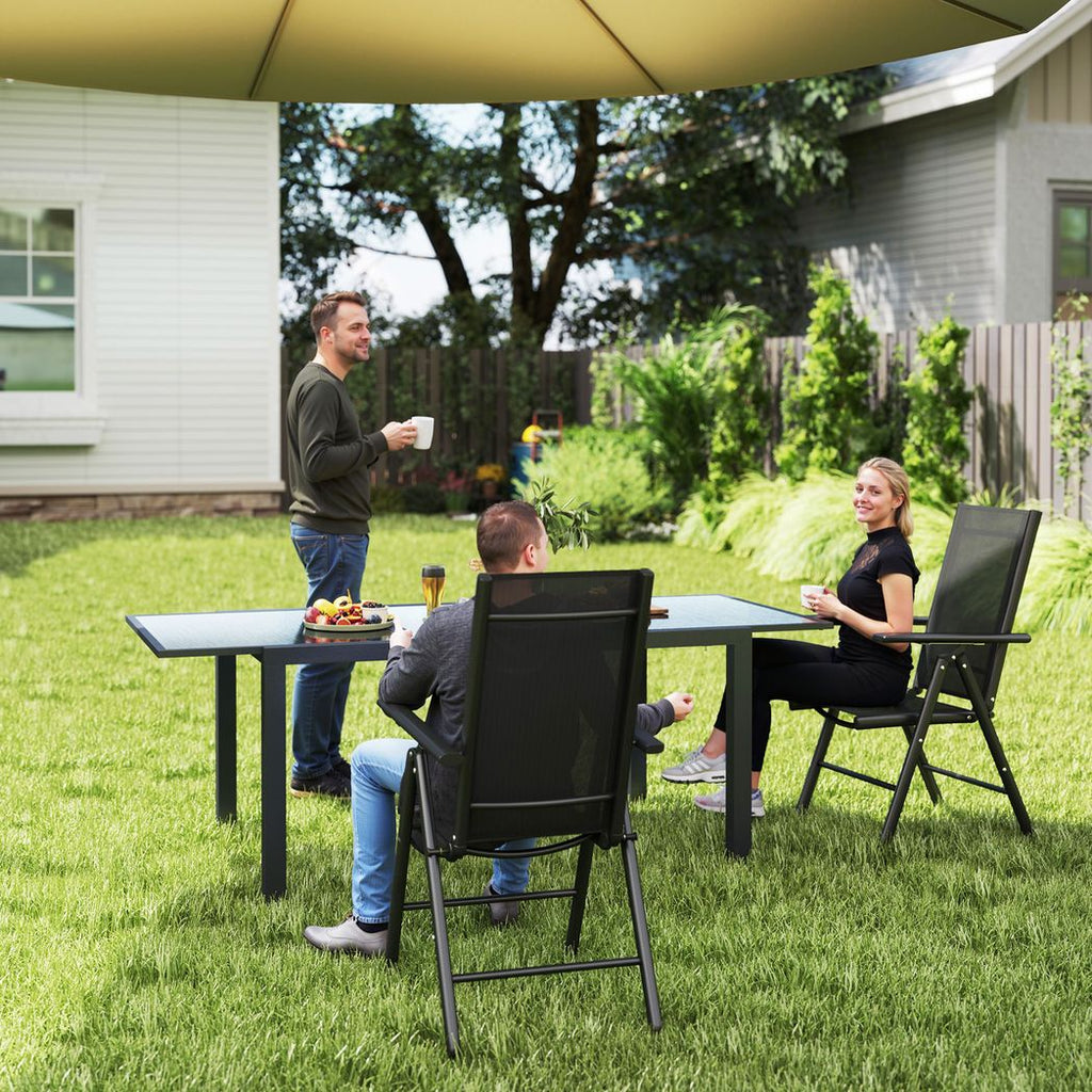 2PCS Folding Chair w/ Breathable Mesh Back and Seat
