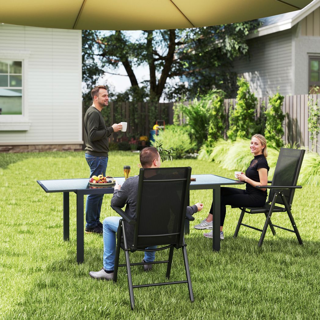 2PCS Folding Chair w/ Breathable Mesh Back and Seat