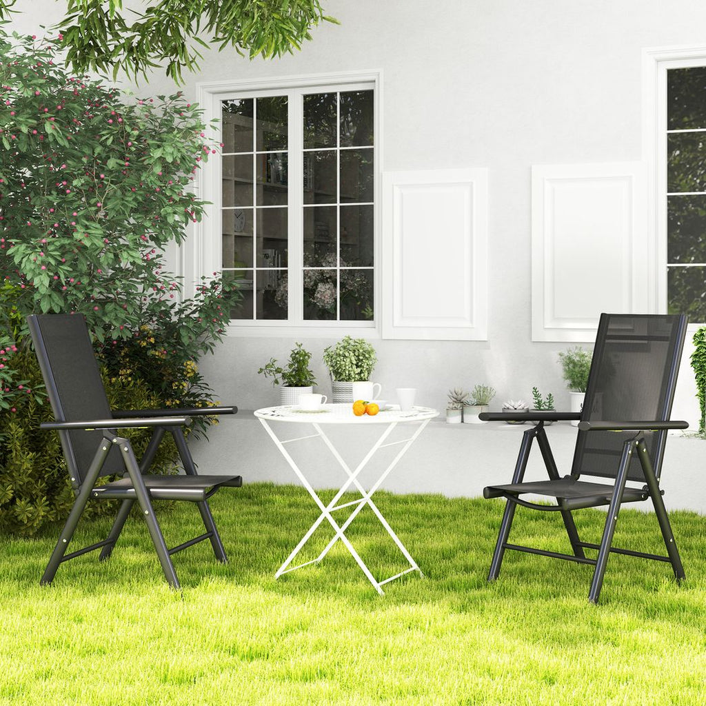 2PCS Folding Chair w/ Breathable Mesh Back and Seat