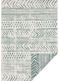 Indoor-Outdoor Reversible Geometric Green Rug 240X340 cm