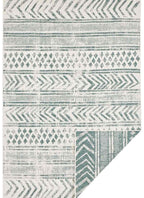 Indoor-Outdoor Reversible Geometric Green Rug 240X340 cm