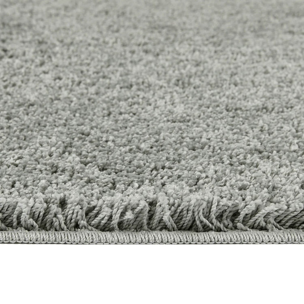 Washable Grey Shaggy Rug