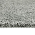 Washable Grey Shaggy Rug