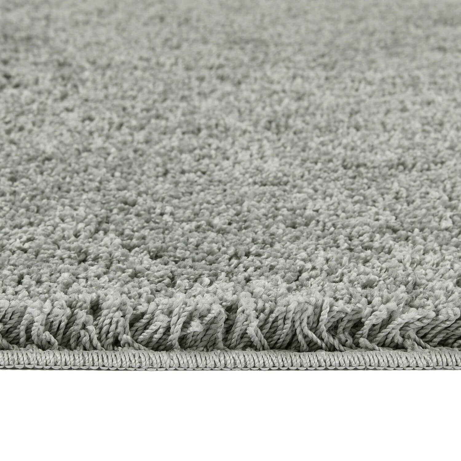 Washable Grey Shaggy Rug