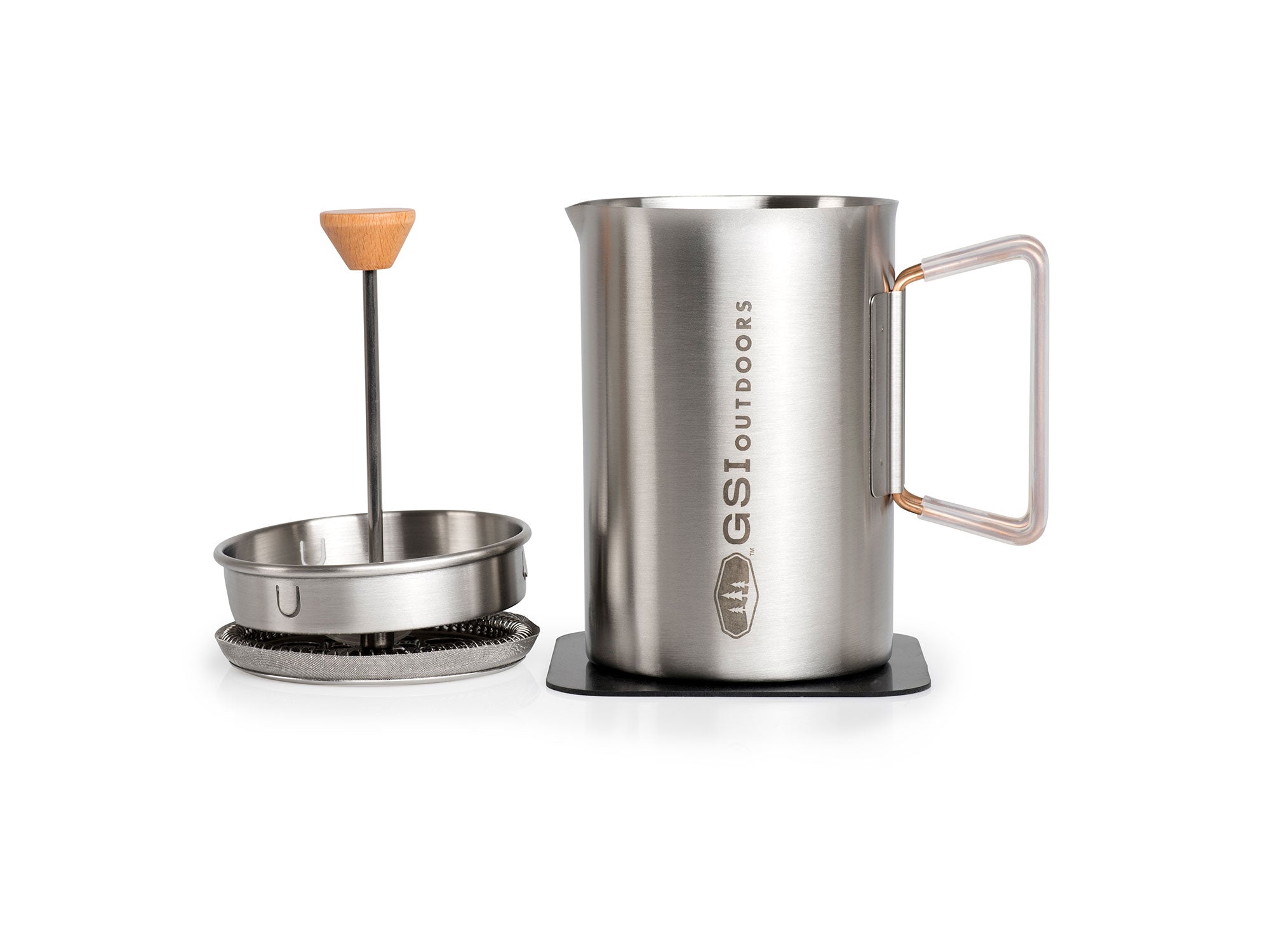 GSI Outdoors Glacier 20 fl oz. Stovetop Javapress + Boiler
