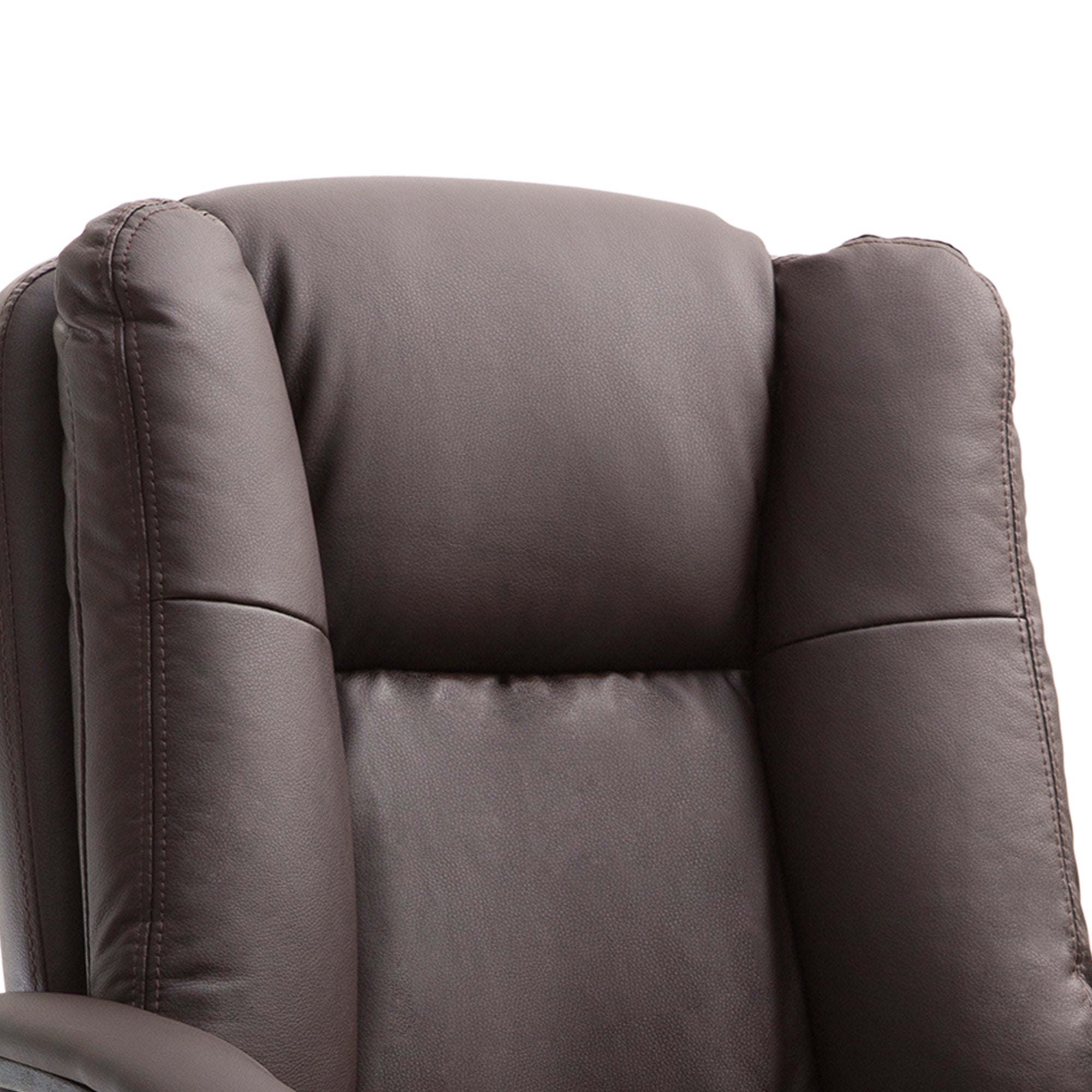 Office Chair, Computer Desk Chair, Mid Back Executive Chair with Adjustable Height and Swivel Rolling Wheels for Home Study, Brown