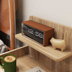 Bedside Table with Drawer for Bedroom, Living Room, Natural Wood Effect