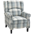Recliner Chair for Living Room Wingback Chair with Padded Armrest Grey