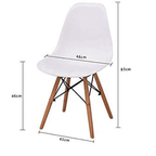 Dining Table and Ghost Chair Set for 4 - Eiffel Plastic Chairs and a Rectangle Dining Table