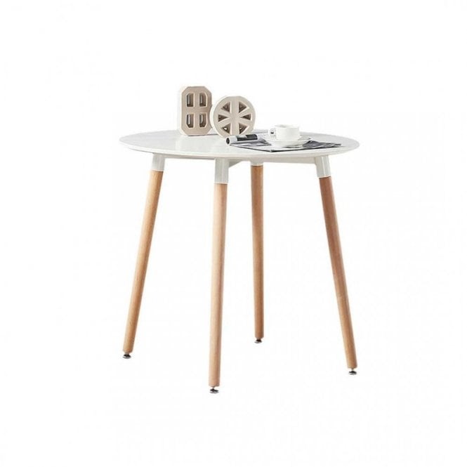 Round Dining Table White