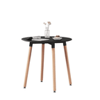 Round Dining Table Black