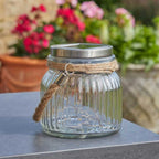 Solar Frosted Glass Fairy Lantern Hanging Warm White Garden Light