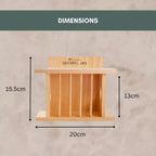 Wooden Bird and Squirrel Feeder Hanging Wildlife Feeding Station