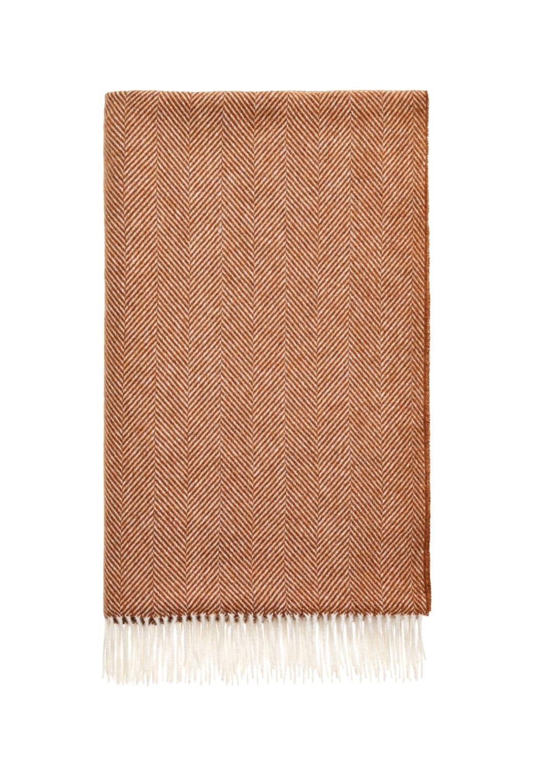Harriet's Soft Amber British Merino Wool Throw Blanket