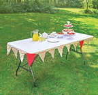 Heavy Duty 6ft White Folding Trestle Table 150kg Capacity