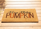 Hey There Pumpkin Coir Door Mat Autumn Halloween Welcome Rug
