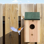 Wooden Bird Nesting Boxes x2