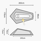 Highlander Blackthorn 1 Lightweight Solo Backpacking Tent  (Various colours)