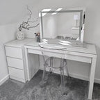 Crystal Vanity Face LED Mirror 80x60cm