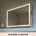 Crystal Vanity Face LED Mirror 80x60cm