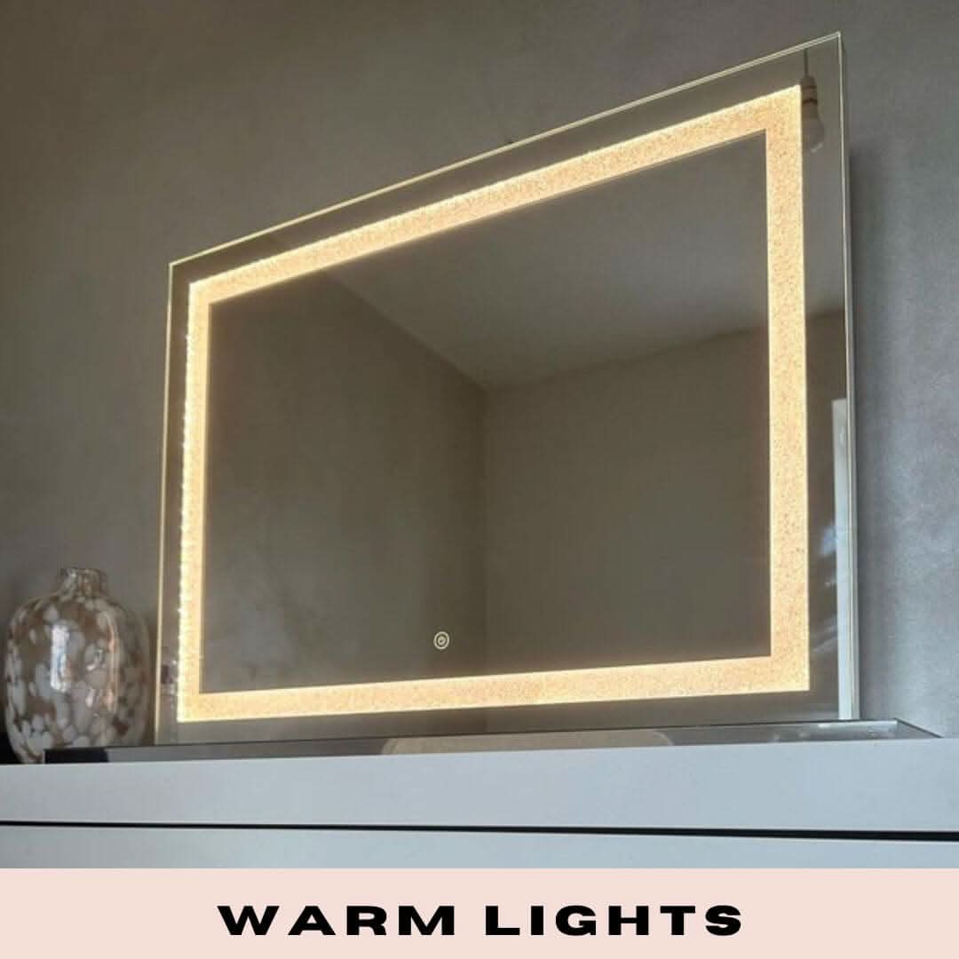Crystal Vanity Face LED Mirror 80x60cm