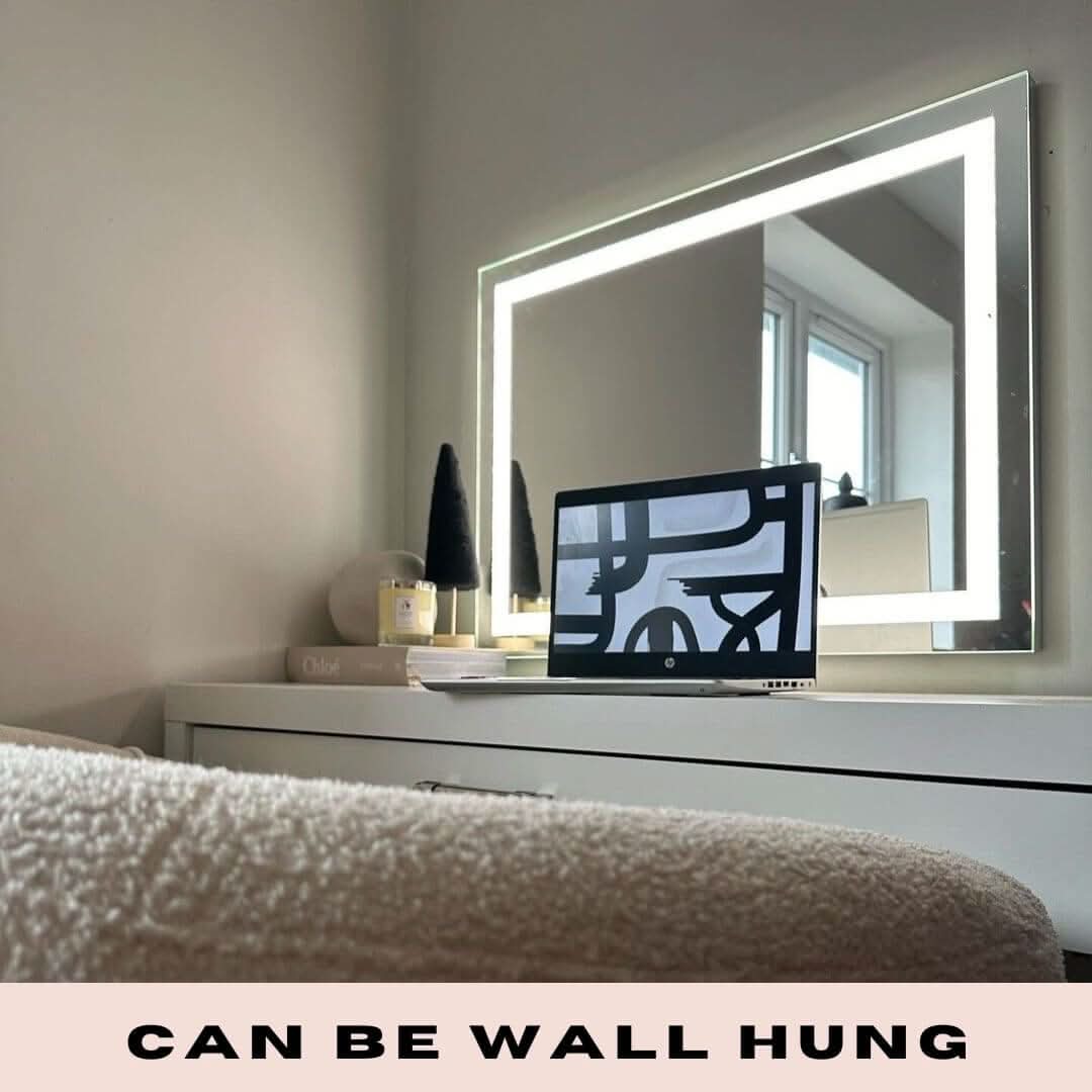 Crystal Vanity Face LED Mirror 80x60cm