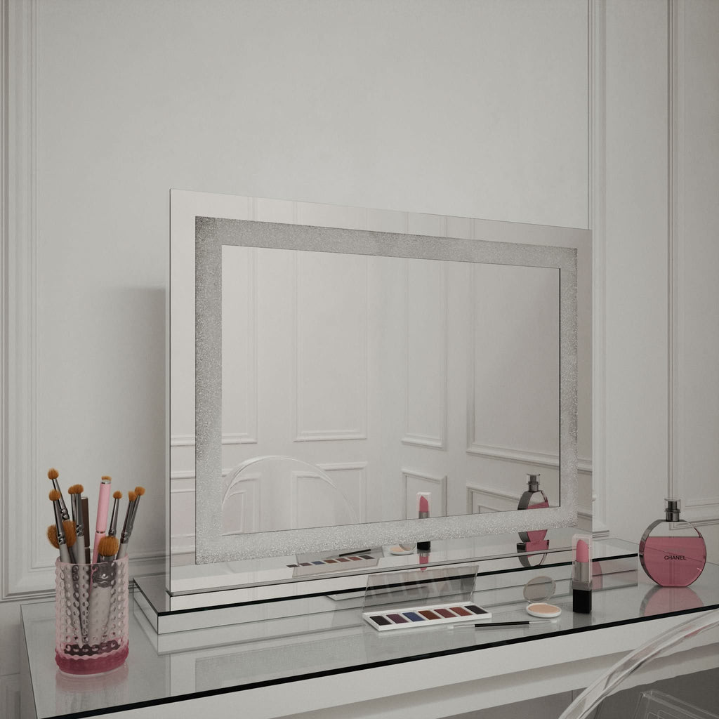 Crystal Vanity Face LED Mirror 80x60cm