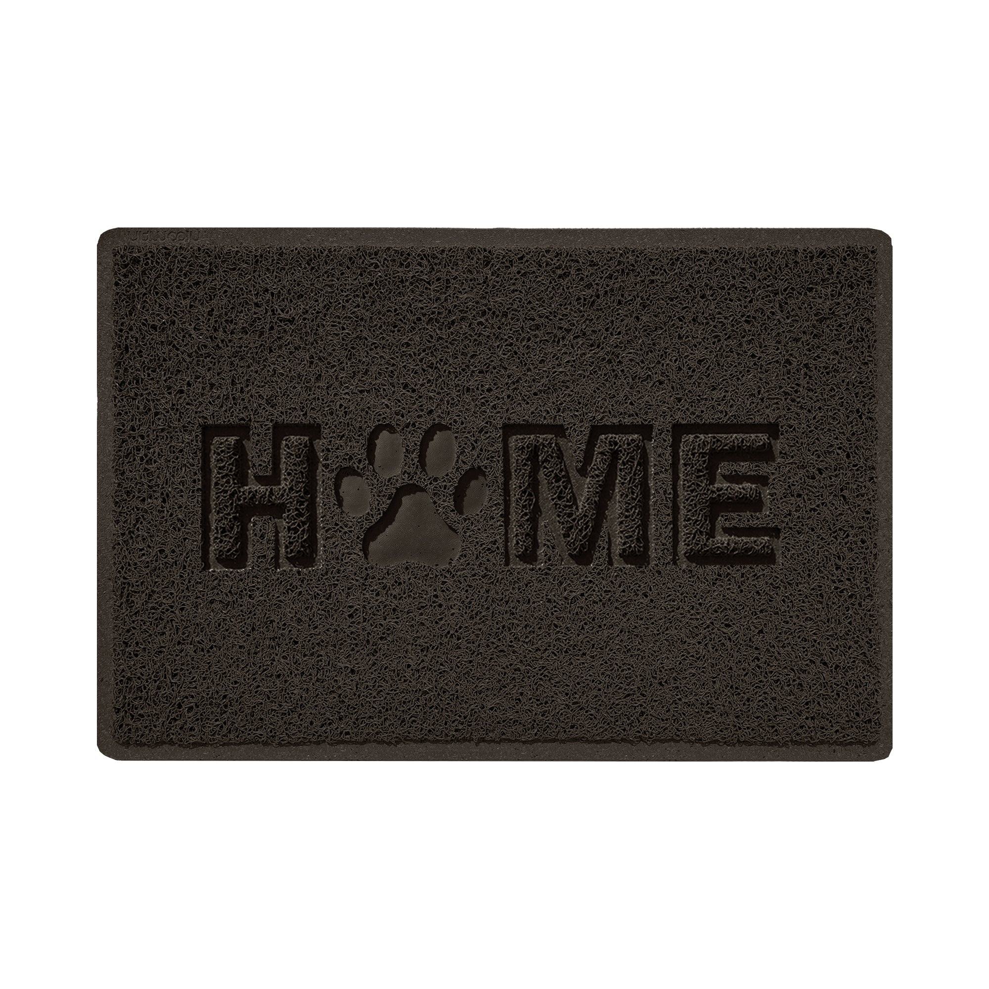 Home Paw Embossed Spaghetti Outdoor Doormat Brown 60cm x 40cm
