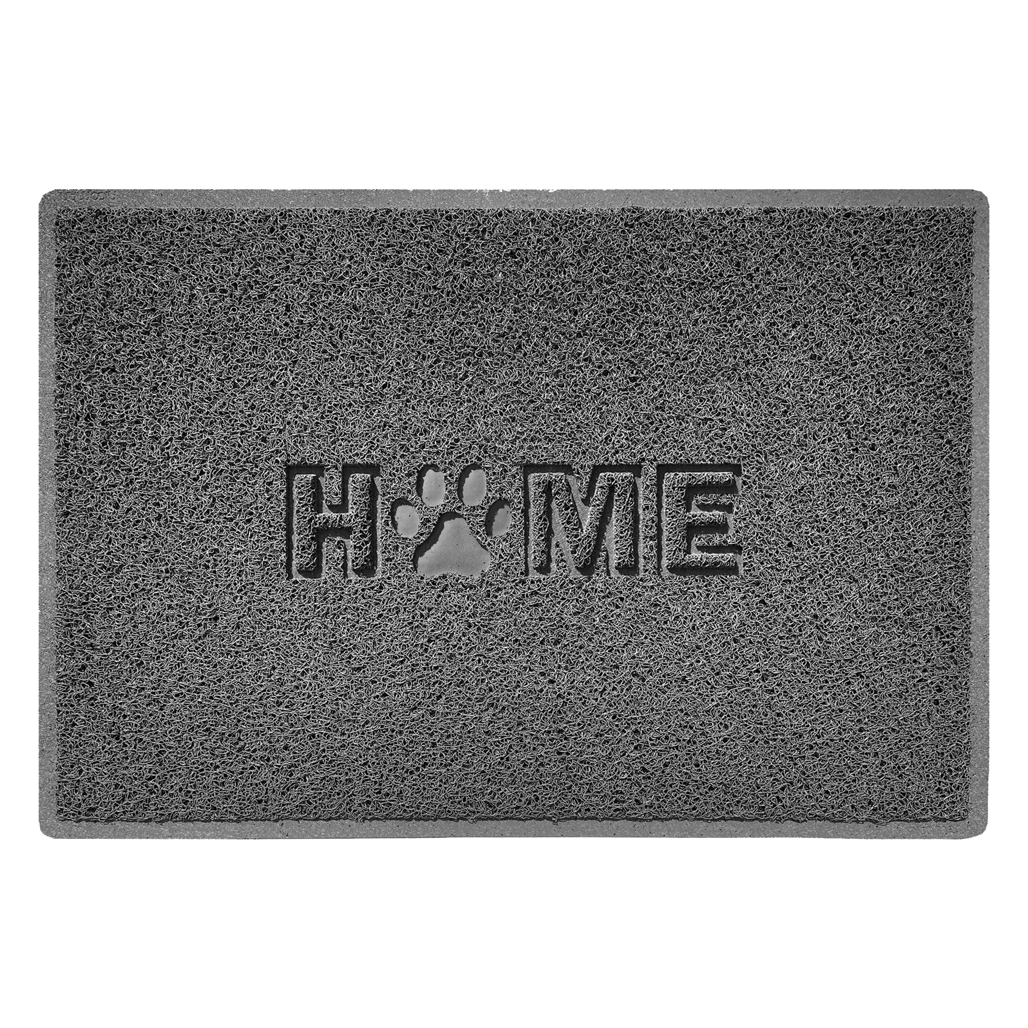 Home Paw Embossed Spaghetti Outdoor Doormat Dark Grey 90cm x 60cm