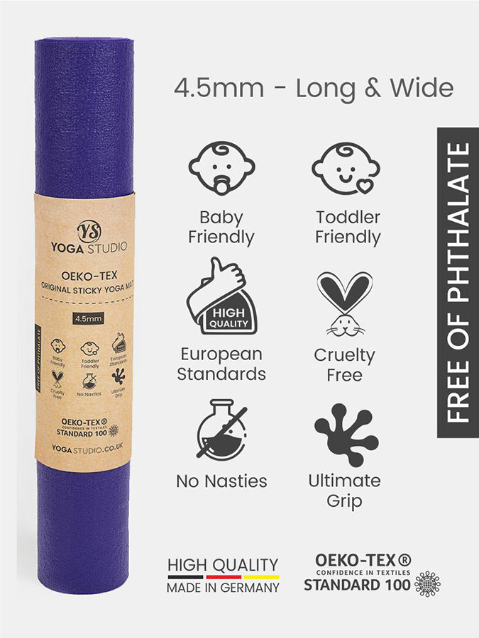 Oeko-Tex Long & Wide Yoga Mat 4.5mm