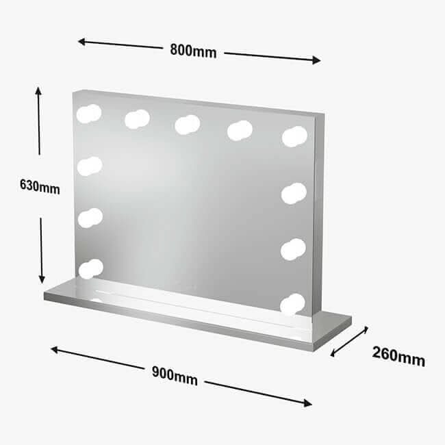 Bluetooth Vanity LED Mirror 80x60cm