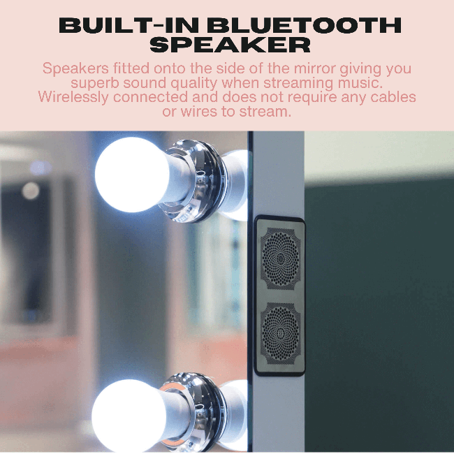 Bluetooth Vanity LED Mirror 80x60cm
