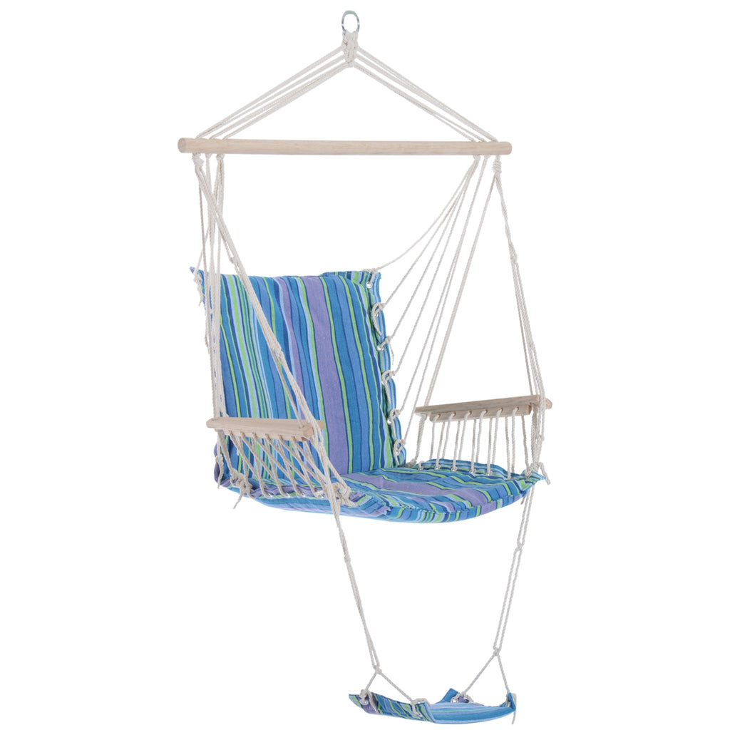 Hammock Swing Chair Blue Stripe