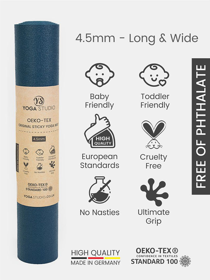 Oeko-Tex Long & Wide Yoga Mat 4.5mm