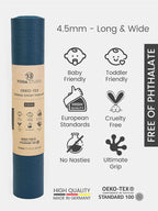 Oeko-Tex Long & Wide Yoga Mat 4.5mm