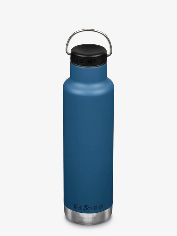 Klean Kanteen Vacuum Insulated 592ml Classic Bottle With Loop Cap Real Teal