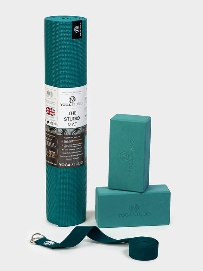 Yoga Studio Oeko-Tex Starter Yoga Set Teal