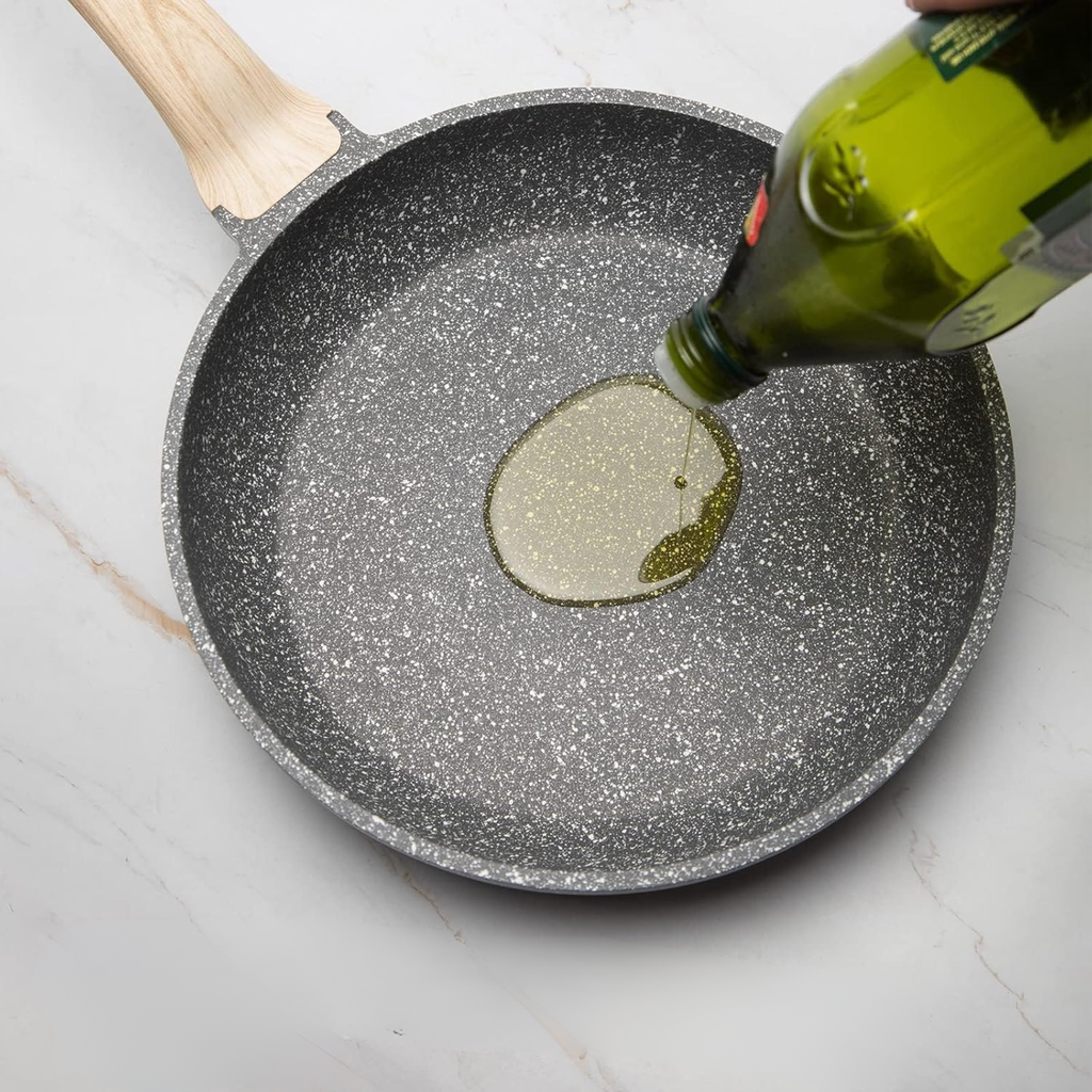Non-Stick Frying Pan – PFOA-Free Skillet for Eggs, Pancakes, Meat & Everyday Cooking, Induction Compatible, Available in 20cm, 24cm & 28cm Sizes