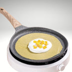 Nonstick Crepe Pan 6 8 10 Inch Flat Pan With Stay Cool Handle For Induction And Gas Stoves 28cm 10in