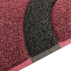 Geo Circle Spaghetti Doormat 90x60cm - Purple & Black